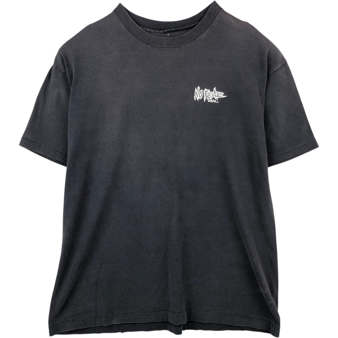 Vintage 90'S No Fear surf/skate T-shirt, men's size L unclear black type Vintage Second Hand