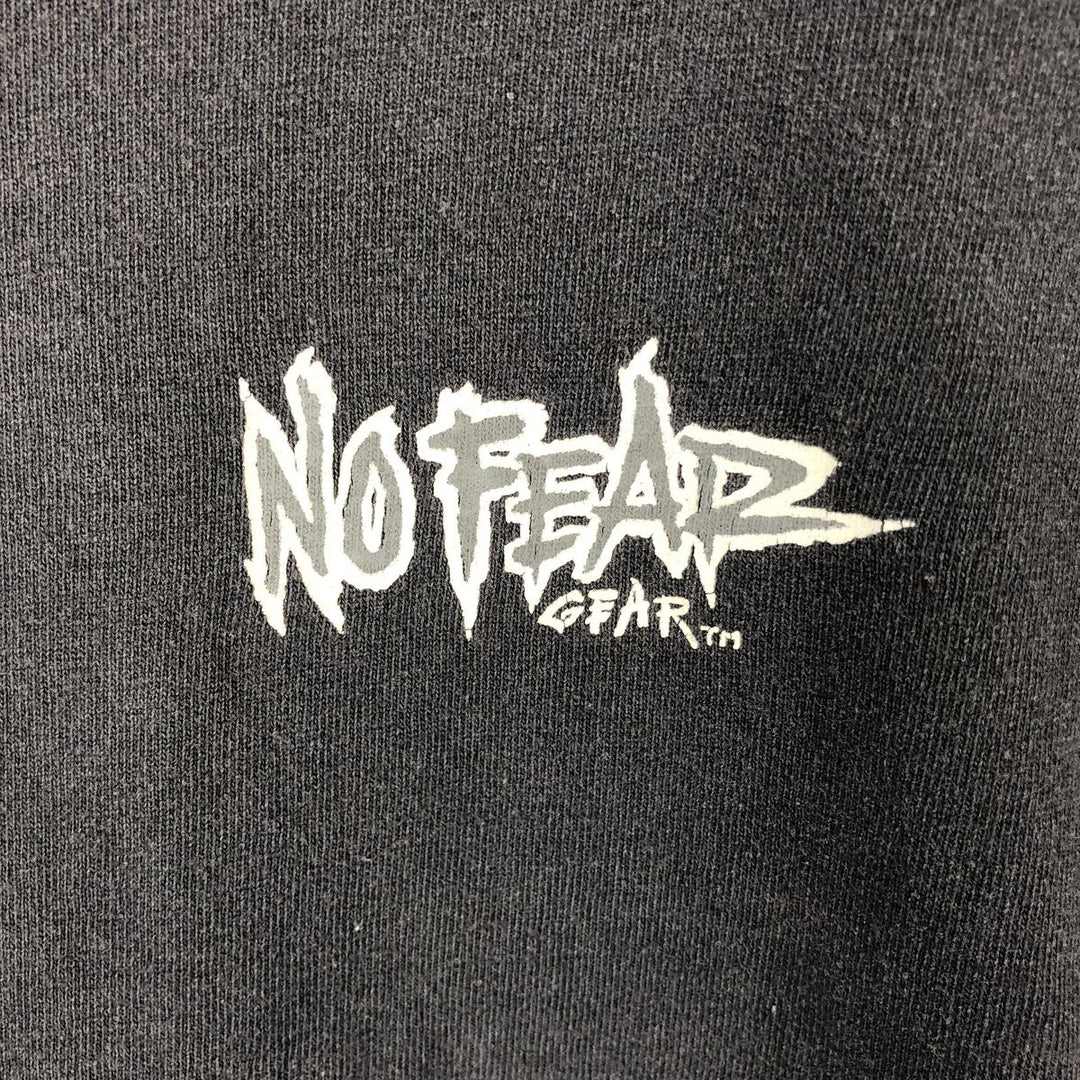 Vintage 90'S No Fear surf/skate T-shirt, men's size L unclear black type Vintage Second Hand