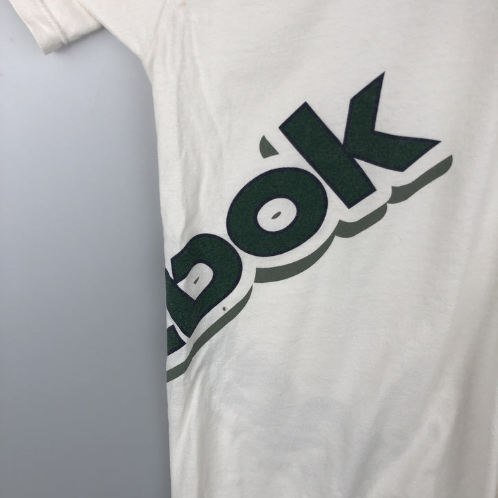 ~2000'S Reebok Logo Print T-Shirt, Made in USA, Men's Size XL cotton white type Vintage Second Hand