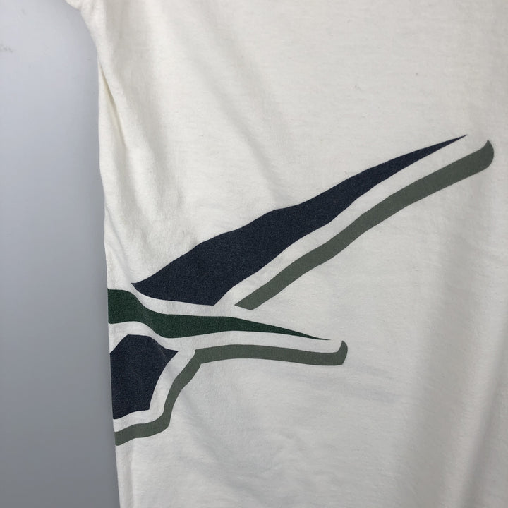 ~2000'S Reebok Logo Print T-Shirt, Made in USA, Men's Size XL cotton white type Vintage Second Hand