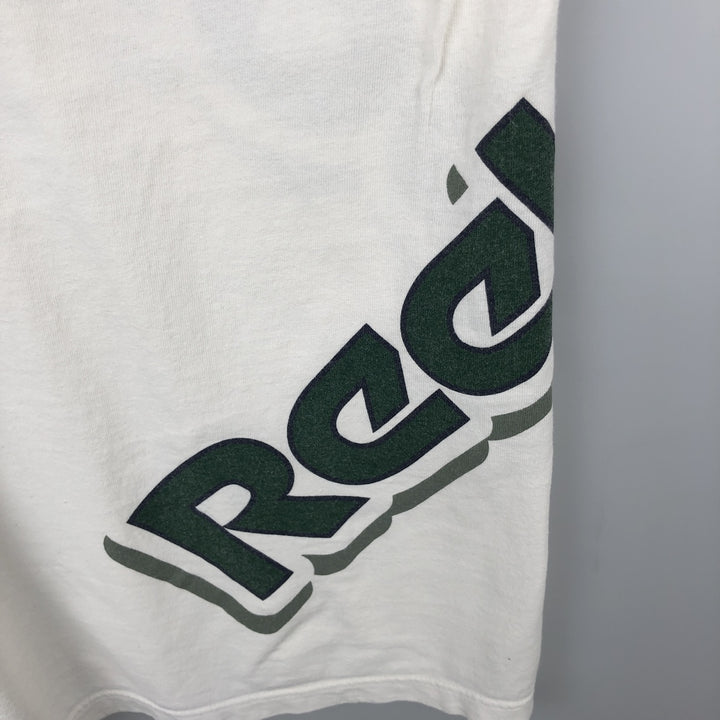 ~2000'S Reebok Logo Print T-Shirt, Made in USA, Men's Size XL cotton white type Vintage Second Hand