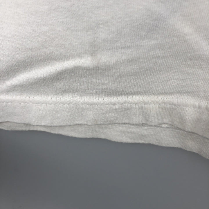 ~2000'S Reebok Logo Print T-Shirt, Made in USA, Men's Size XL cotton white type Vintage Second Hand