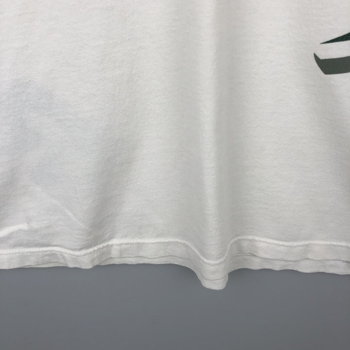 ~2000'S Reebok Logo Print T-Shirt, Made in USA, Men's Size XL cotton white type Vintage Second Hand