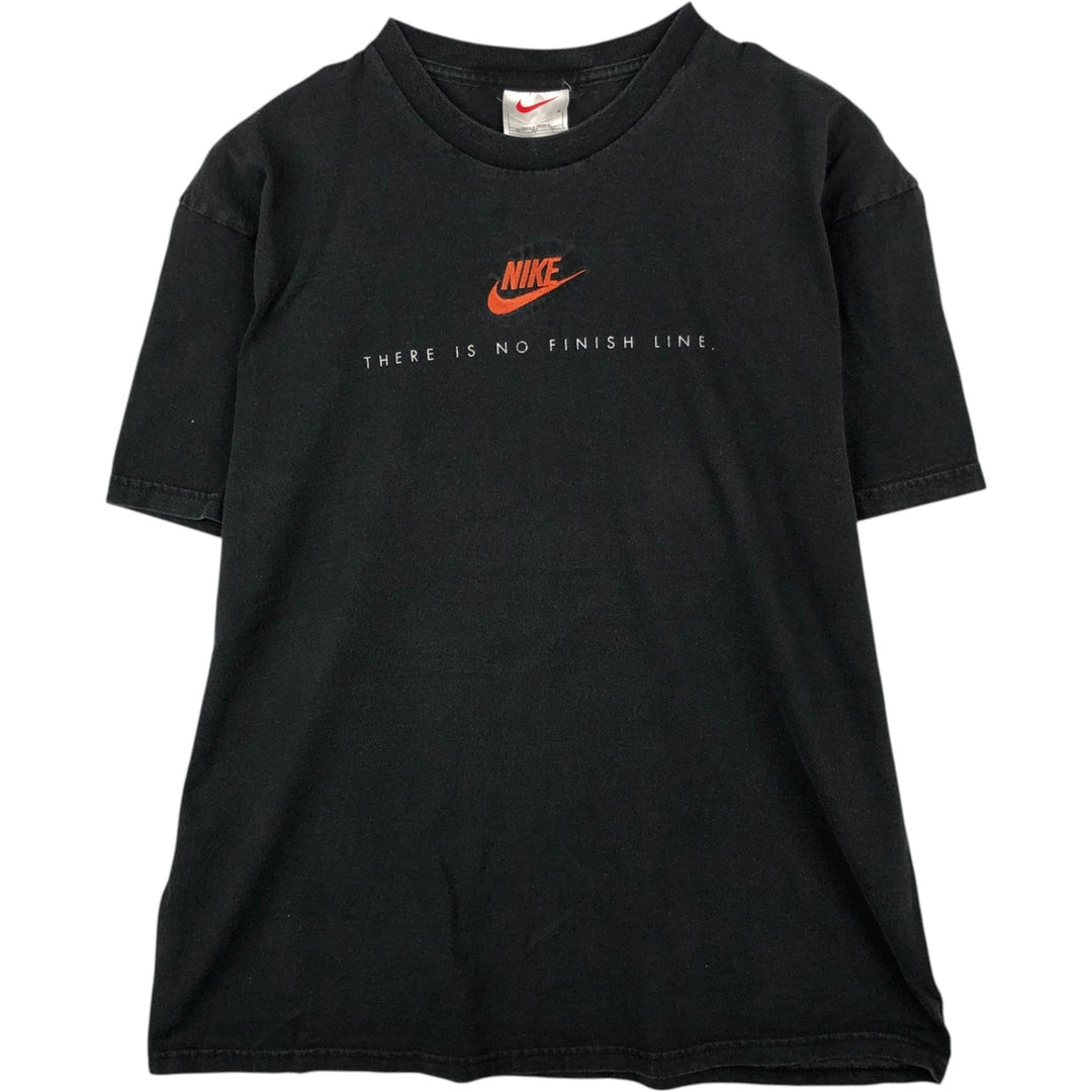 90s-era Nike logo t-shirt, men's size L equivalent, vintage. cotton black type Vintage Second Hand