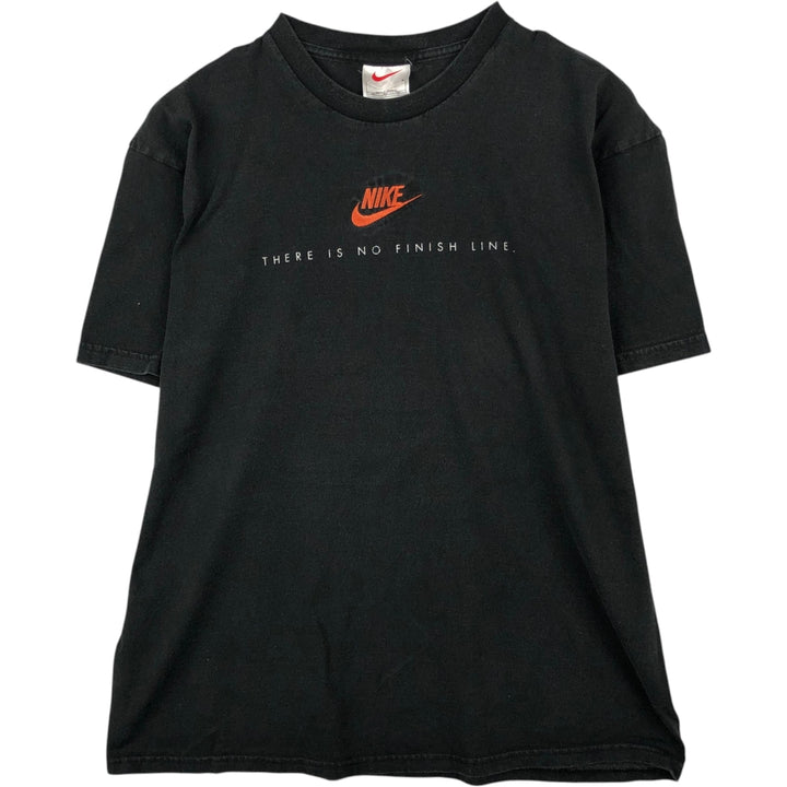 90s-era Nike logo t-shirt, men's size L equivalent, vintage. cotton black type Vintage Second Hand