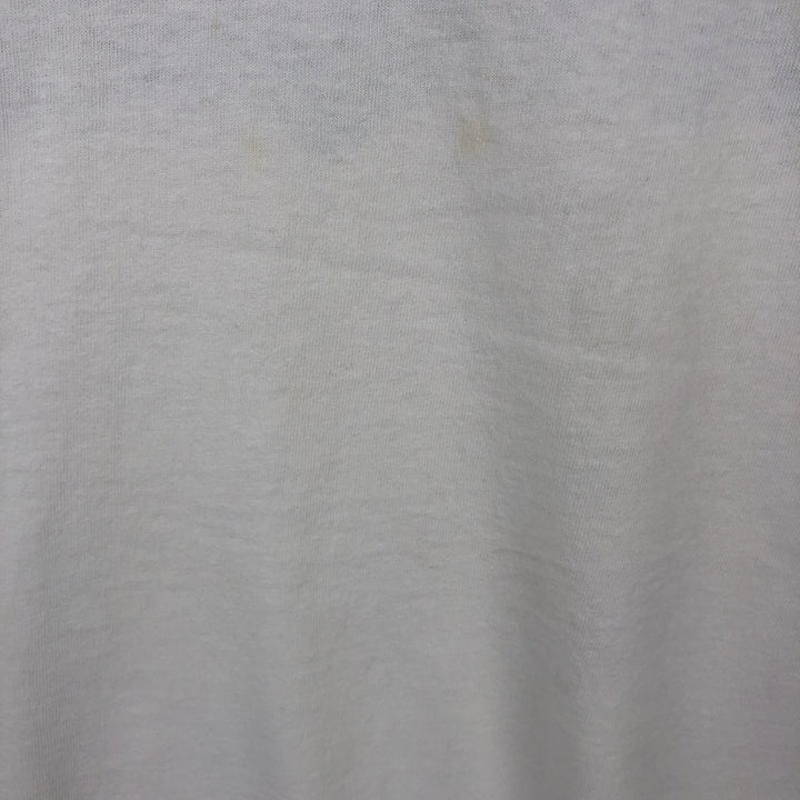 90'S Reebok Logo Print T-Shirt Made in USA Men's L Size Vintage cotton white type Vintage Second Hand