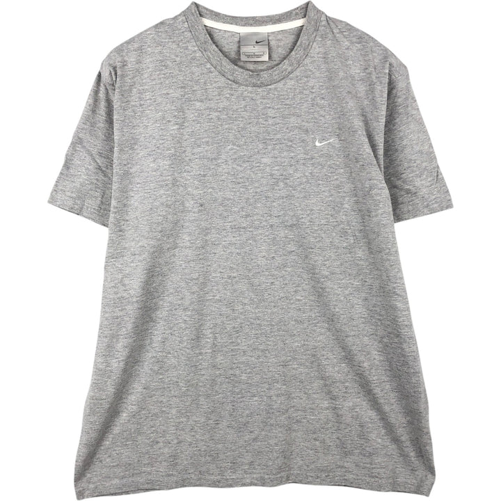 00'S Nike One Point Logo T-shirt Men's L size cotton gray type Vintage Second Hand