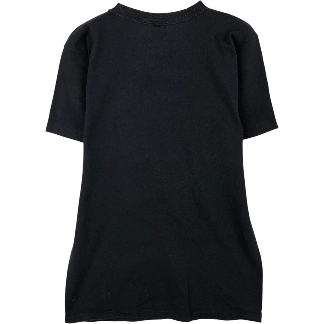 90'S Champion Logo Print T-Shirt Made in USA Men's M Size Vintage cotton black type Vintage Second Hand
