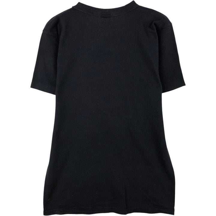 90'S Champion Logo Print T-Shirt Made in USA Men's M Size Vintage cotton black type Vintage Second Hand