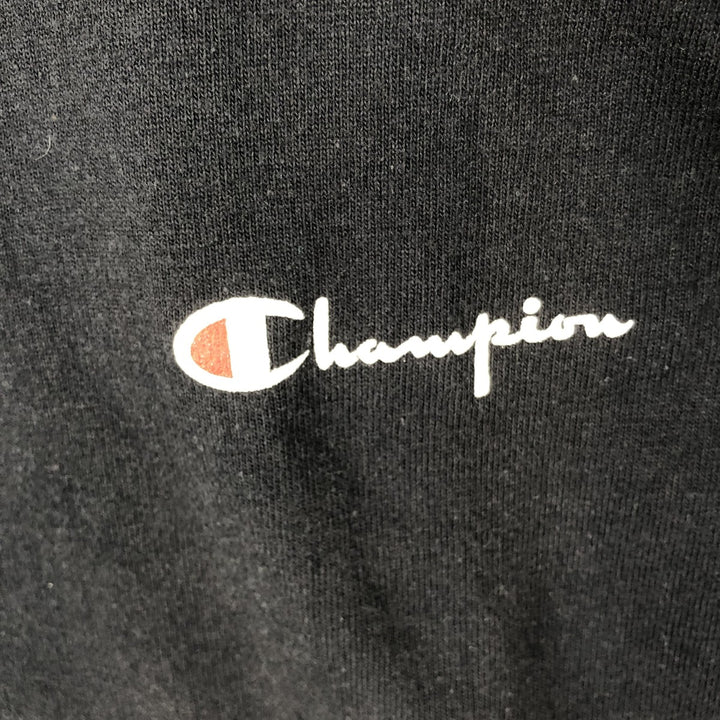 90'S Champion Logo Print T-Shirt Made in USA Men's M Size Vintage cotton black type Vintage Second Hand