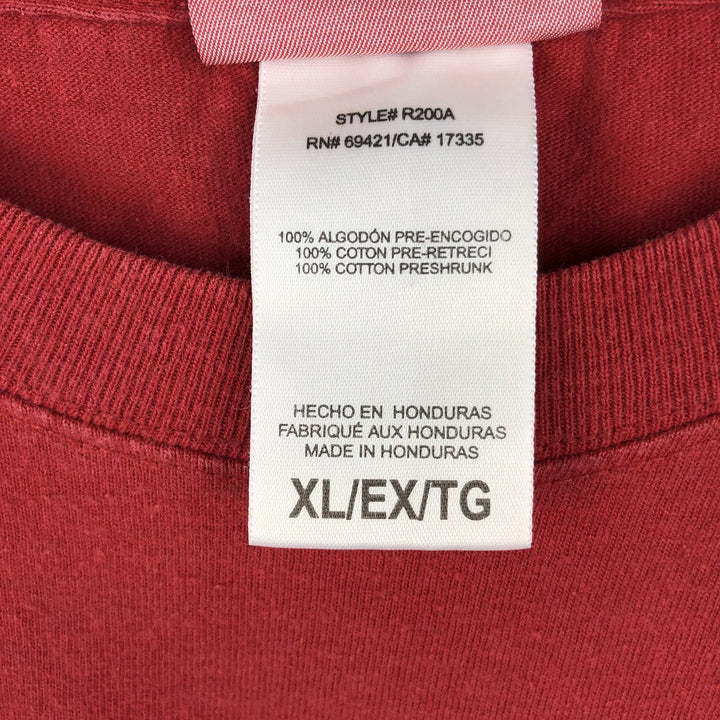 Reebok NFL Washington Redskins sports print t-shirt, men's size XL (approx.) cotton red type Vintage Second Hand