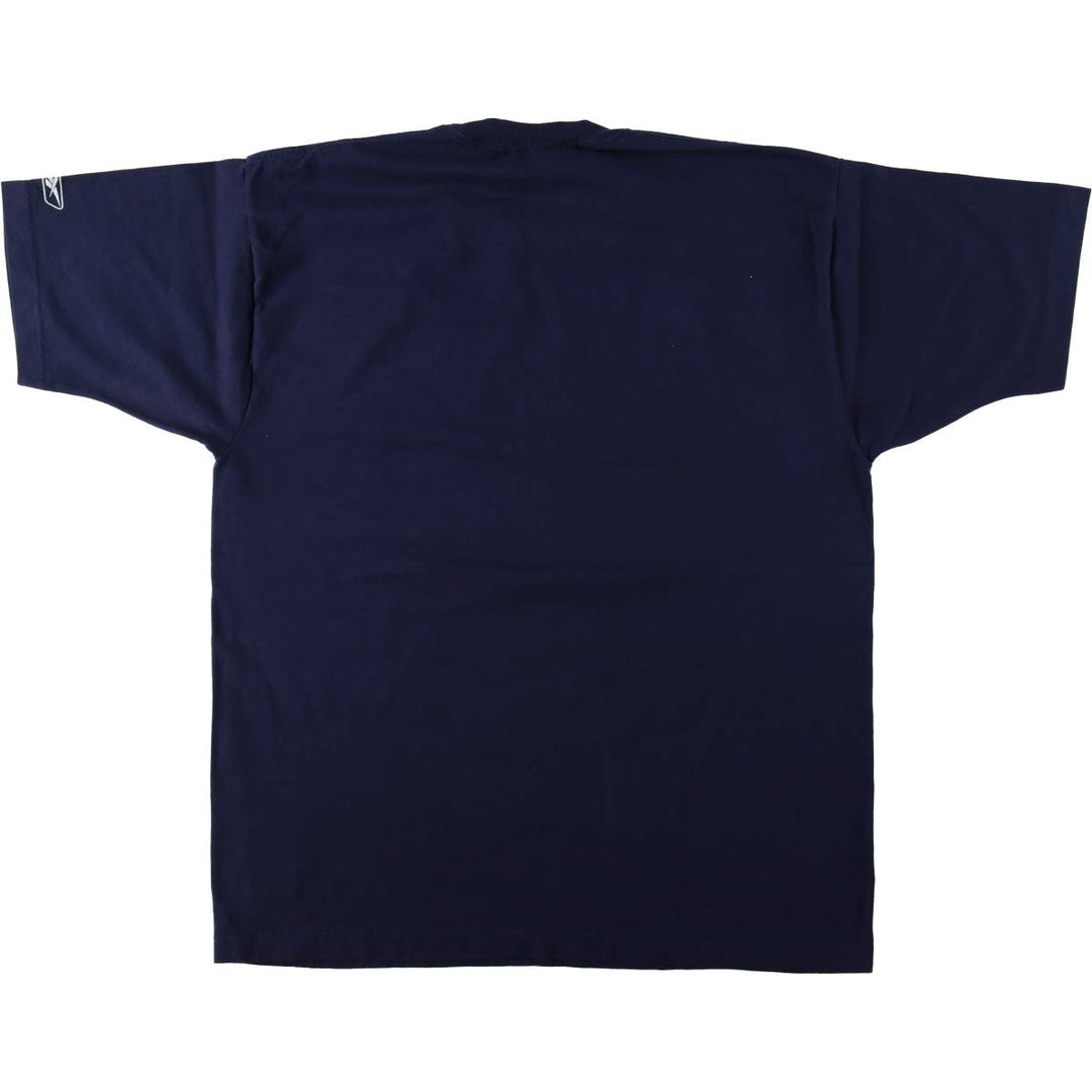 Reebok NFL Dallas Cowboys sports print T-shirt, men's size L (approx.) cotton navy blue type Vintage Second Hand