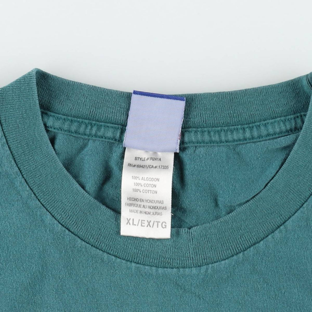 Reebok NFL Philadelphia Eagles Logo Print T-Shirt, Men's Size XL (approx.) cotton blue type Vintage Second Hand