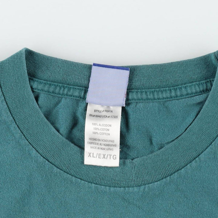 Reebok NFL Philadelphia Eagles Logo Print T-Shirt, Men's Size XL (approx.) cotton blue type Vintage Second Hand