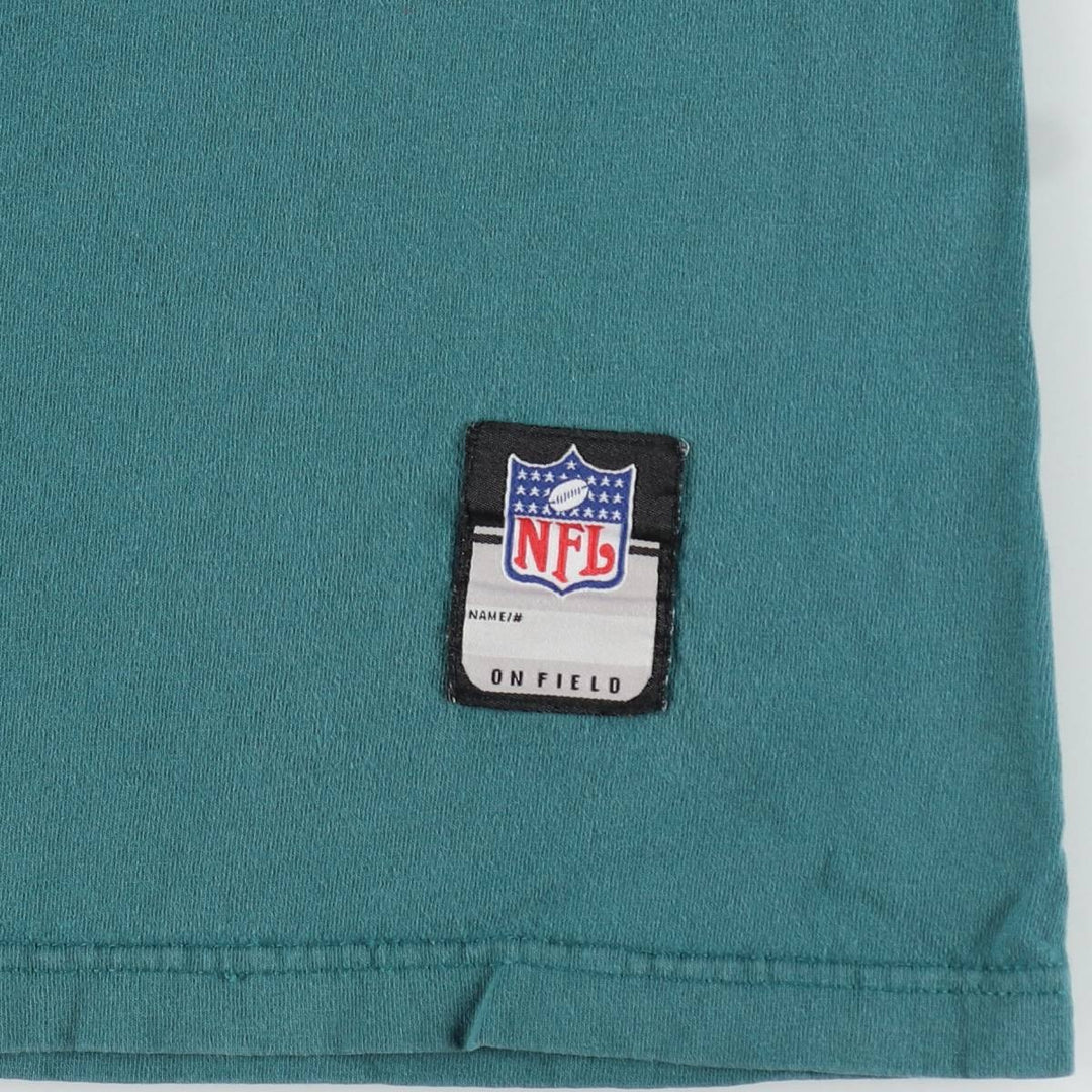 Reebok NFL Philadelphia Eagles Logo Print T-Shirt, Men's Size XL (approx.) cotton blue type Vintage Second Hand