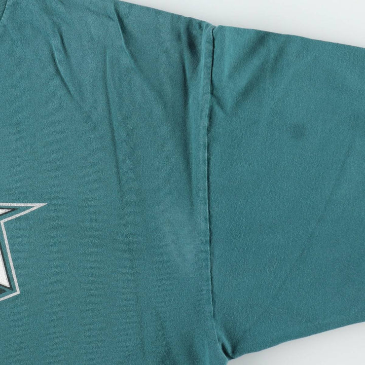 Reebok NFL Philadelphia Eagles Logo Print T-Shirt, Men's Size XL (approx.) cotton blue type Vintage Second Hand