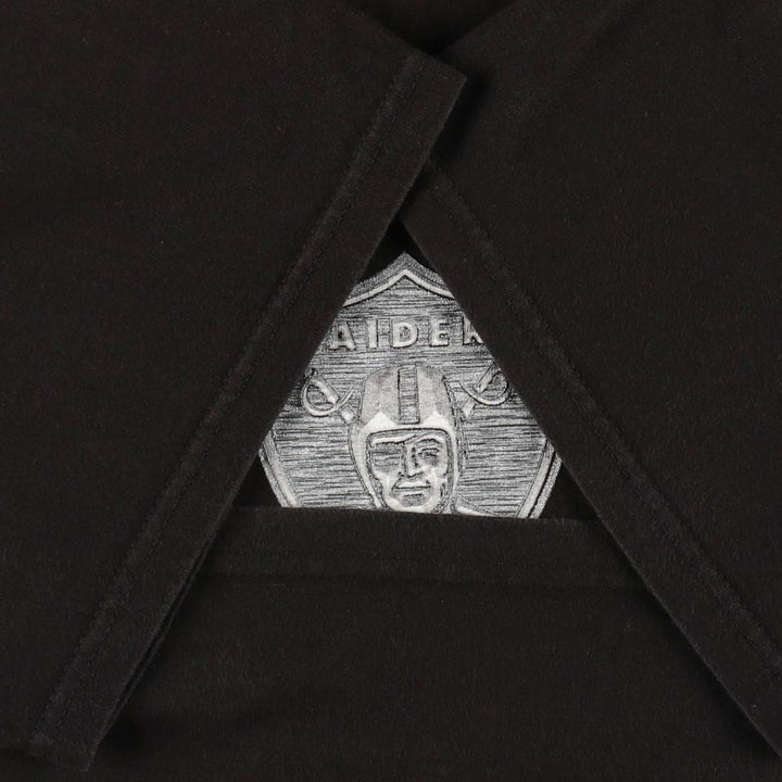 NFL Oakland Raiders sports print t-shirt, men's size XXL (approx.) cotton black type Vintage Second Hand