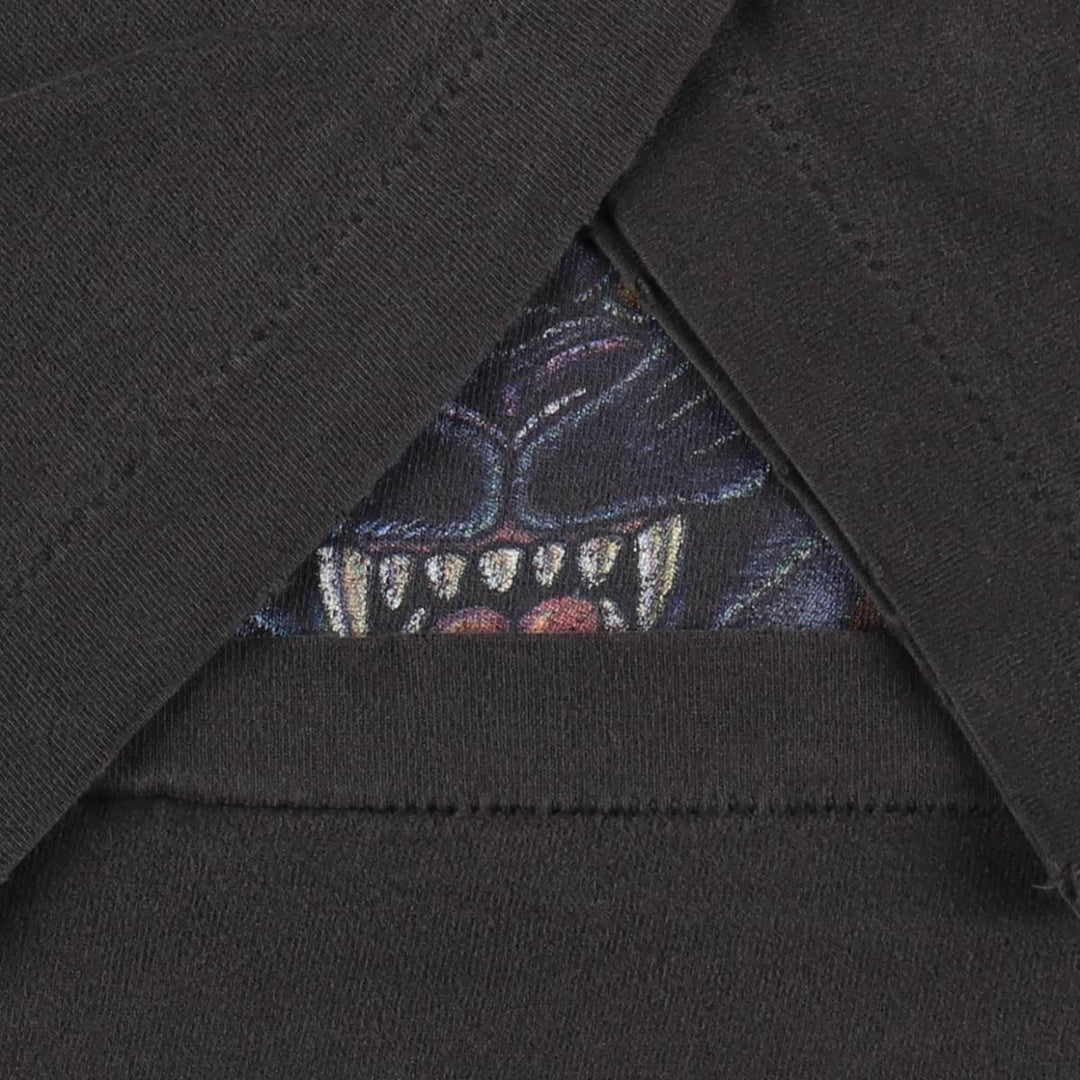 90'S SALEM NFL Carolina Panthers Sports Print T-Shirt, Made in USA, Men's XL equivalent, Vintage cotton black type Vintage Second Hand