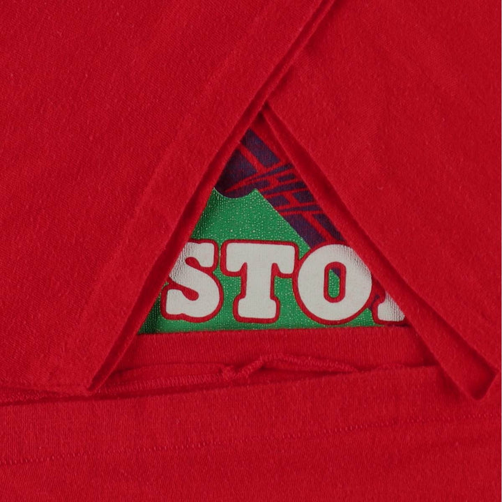 80'S Sneakers MLB BOSTON RED SOX Sports Print T-Shirt Made in USA Men's Size L (Equivalent) Vintage polyester red type Vintage Second Hand