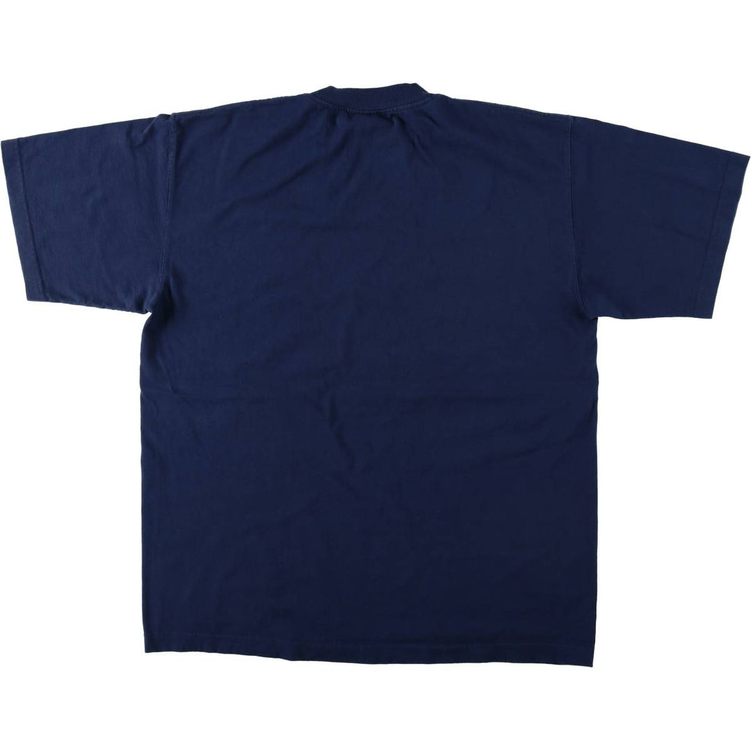 90'S Majestic MLB New York Yankees sports print T-shirt, men's size L (approx.) cotton navy blue type Vintage Second Hand