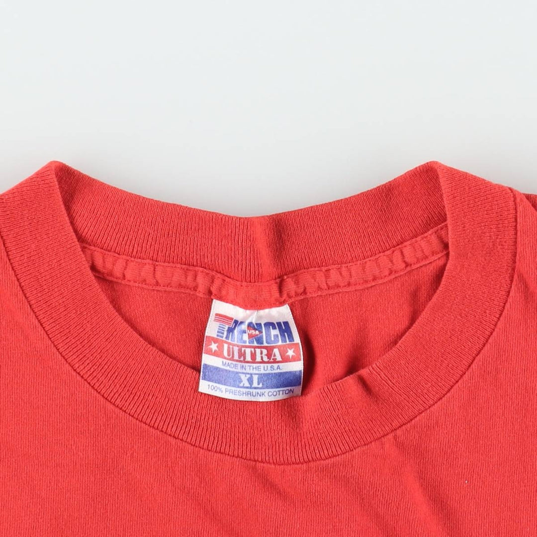 90'S TRENCH NFL San Francisco 49ers Sports Print T-Shirt, Made in USA, Men's XL equivalent, Vintage cotton red type Vintage Second Hand