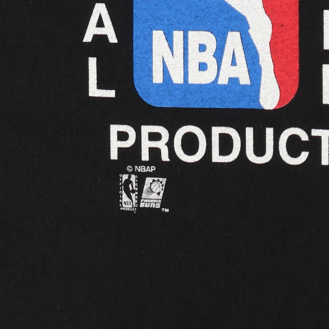 90'S PRO PLAYER NBA PHOENIX SUNS Sports Print T-Shirt, Made in USA, Men's XL (approx.) Vintage cotton black type Vintage Second Hand
