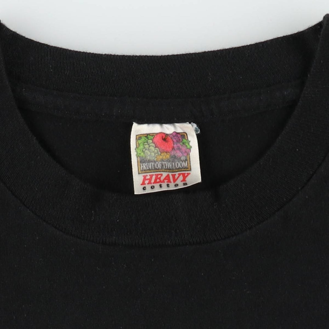 90'S Fruit of the Loom NBA Chicago Bulls sports print T-shirt, men's size XL (approx.) unclear black type Vintage Second Hand