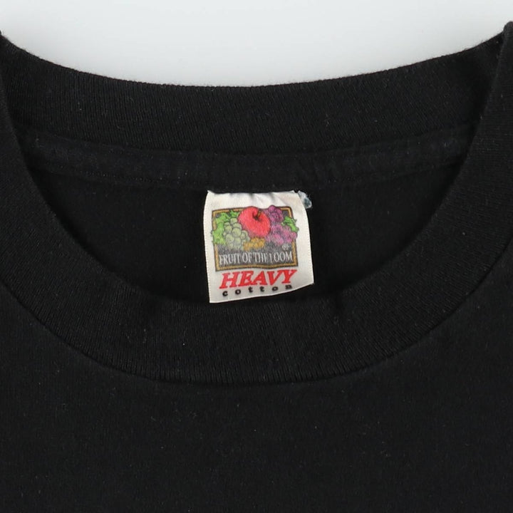 90'S Fruit of the Loom NBA Chicago Bulls sports print T-shirt, men's size XL (approx.) unclear black type Vintage Second Hand