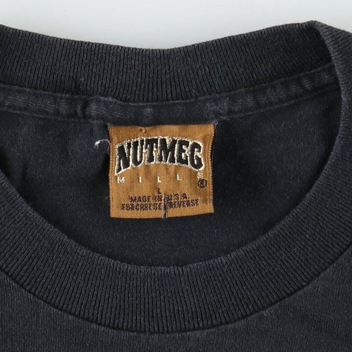 90'S NUTMEG NBA PHOENIX SUNS Sports Print T-Shirt, Made in USA, Men's Size L (approx.), Vintage cotton black type Vintage Second Hand