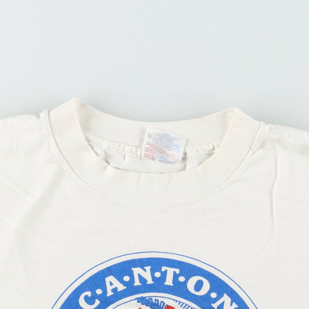 90'S Hanes HEAVYWEIGHT 50 cotton white type Vintage Second Hand