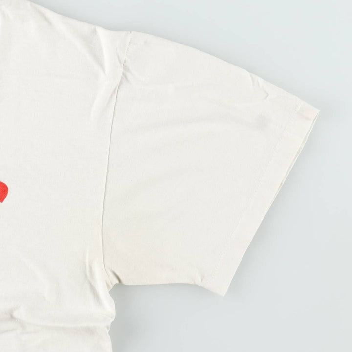90'S Hanes HEAVYWEIGHT 50 cotton white type Vintage Second Hand