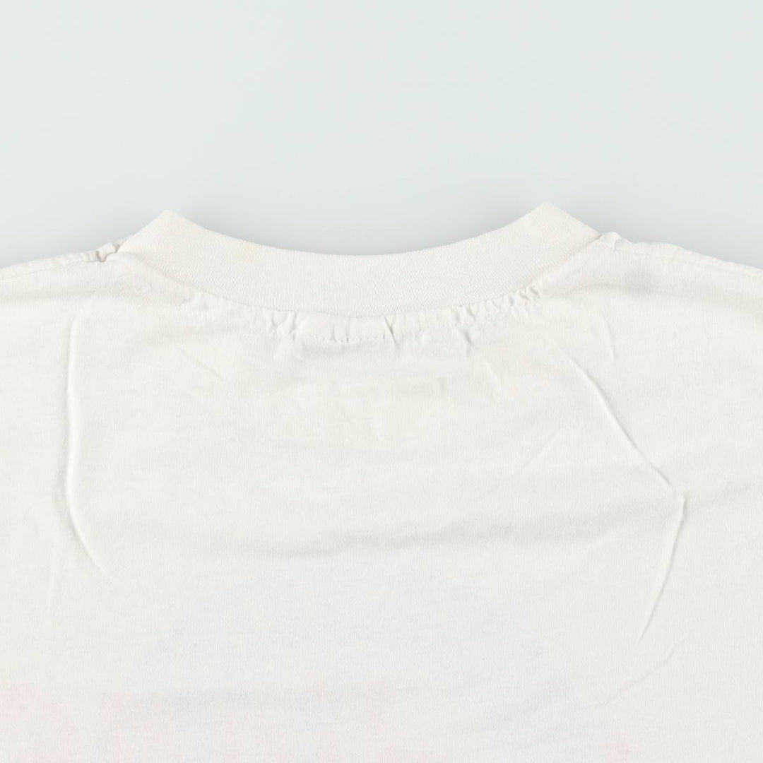 90'S Hanes HEAVYWEIGHT 50 cotton white type Vintage Second Hand