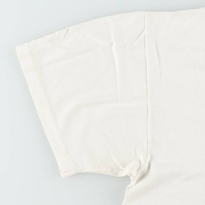 90'S Hanes HEAVYWEIGHT 50 cotton white type Vintage Second Hand