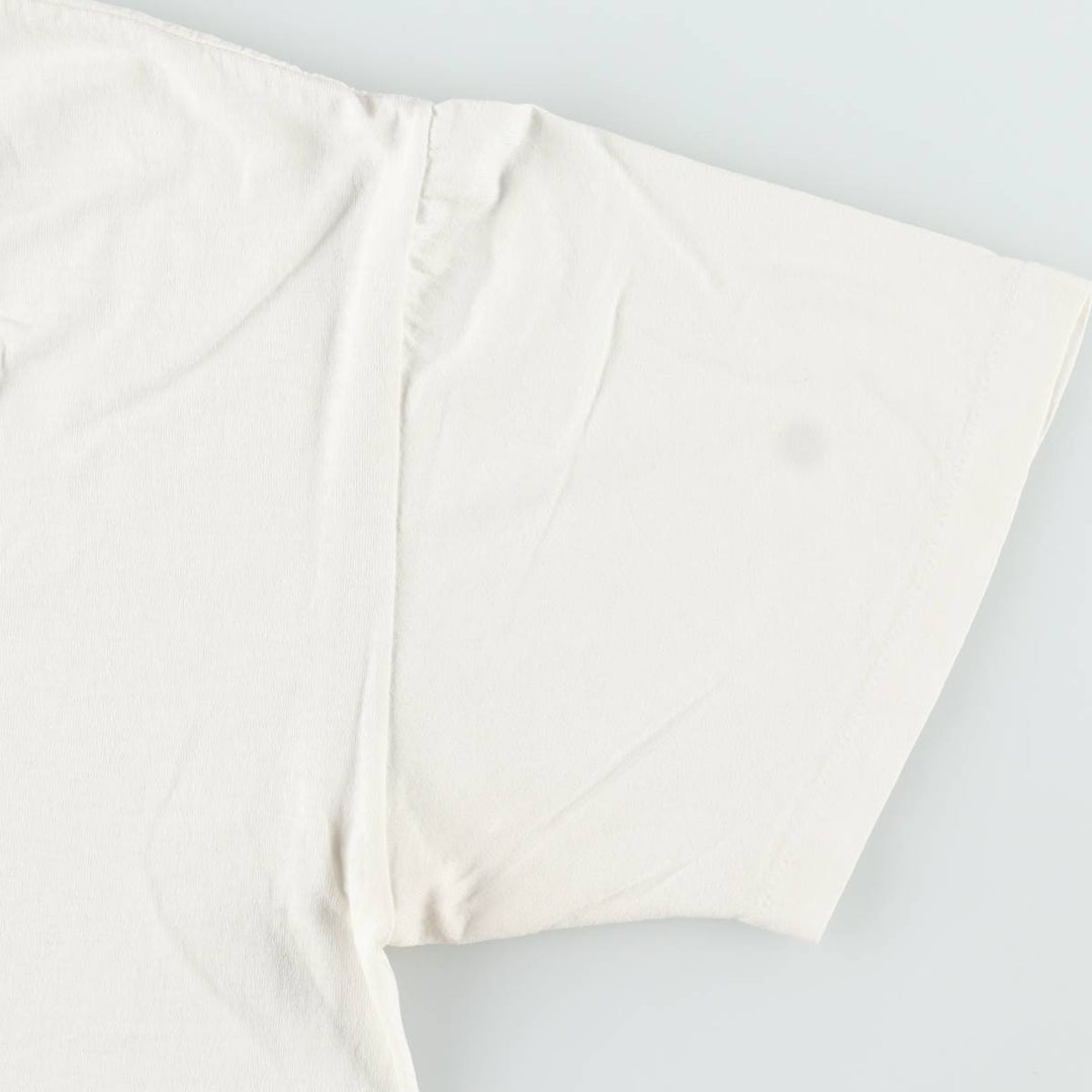 90'S Hanes HEAVYWEIGHT 50 cotton white type Vintage Second Hand