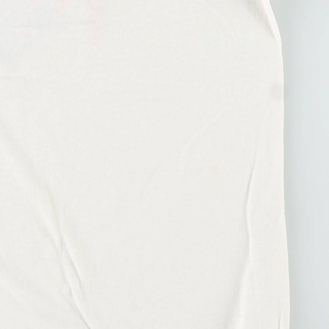 90'S Hanes HEAVYWEIGHT 50 cotton white type Vintage Second Hand