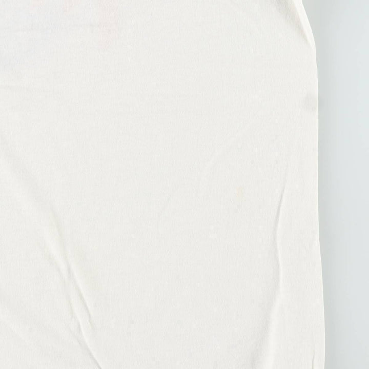 90'S Hanes HEAVYWEIGHT 50 cotton white type Vintage Second Hand