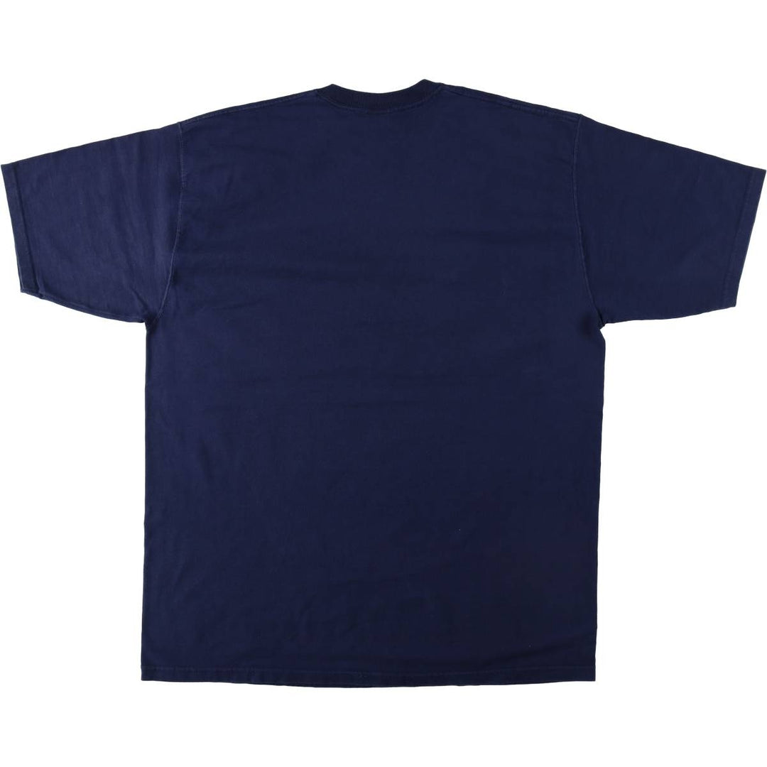 90'S PRO PLAYER MLB NEW YORK YANKEES Logo Print T-Shirt, Men's XXL (approx.), Vintage cotton navy blue type Vintage Second Hand