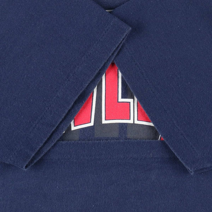 90'S MLB Cleveland Indians sports print t-shirt, men's size XL equivalent, vintage. unclear navy blue type Vintage Second Hand