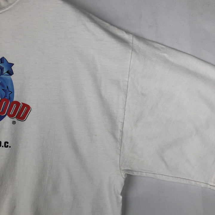 PLANET HOLLYWOOD Advertising T-shirt, Men's XL size unclear white type Vintage Second Hand