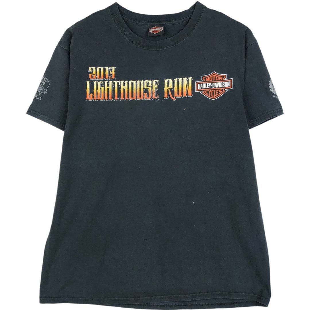 Harley-Davidson Motorcycle Bike T-shirt, Men's Medium unclear black type Vintage Second Hand