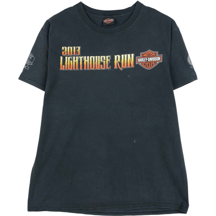 Harley-Davidson Motorcycle Bike T-shirt, Men's Medium unclear black type Vintage Second Hand