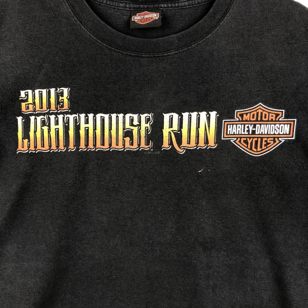 Harley-Davidson Motorcycle Bike T-shirt, Men's Medium unclear black type Vintage Second Hand
