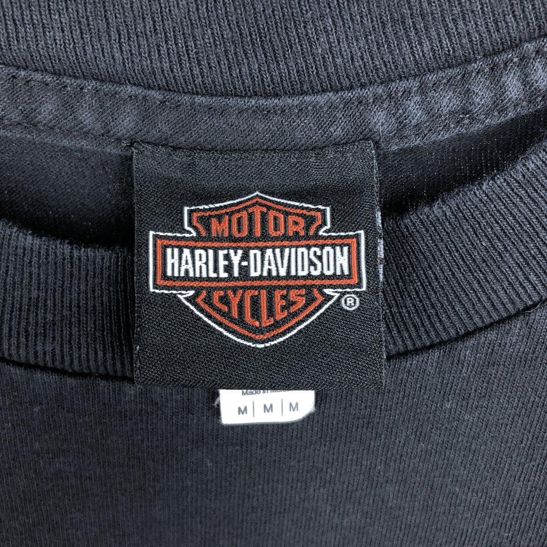 Harley-Davidson Motorcycle Bike T-shirt, Men's Medium cotton black type Vintage Second Hand