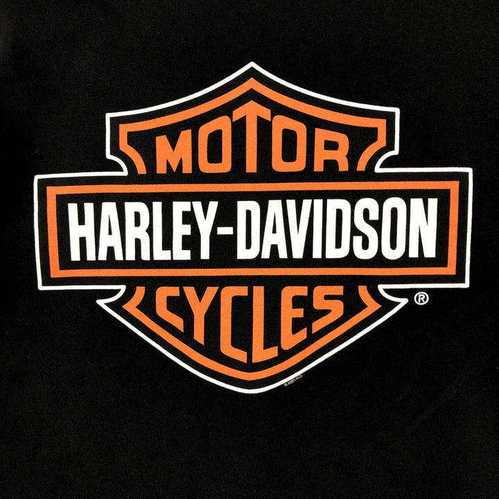 Harley-Davidson Motorcycle Bike T-shirt, Men's Medium cotton black type Vintage Second Hand