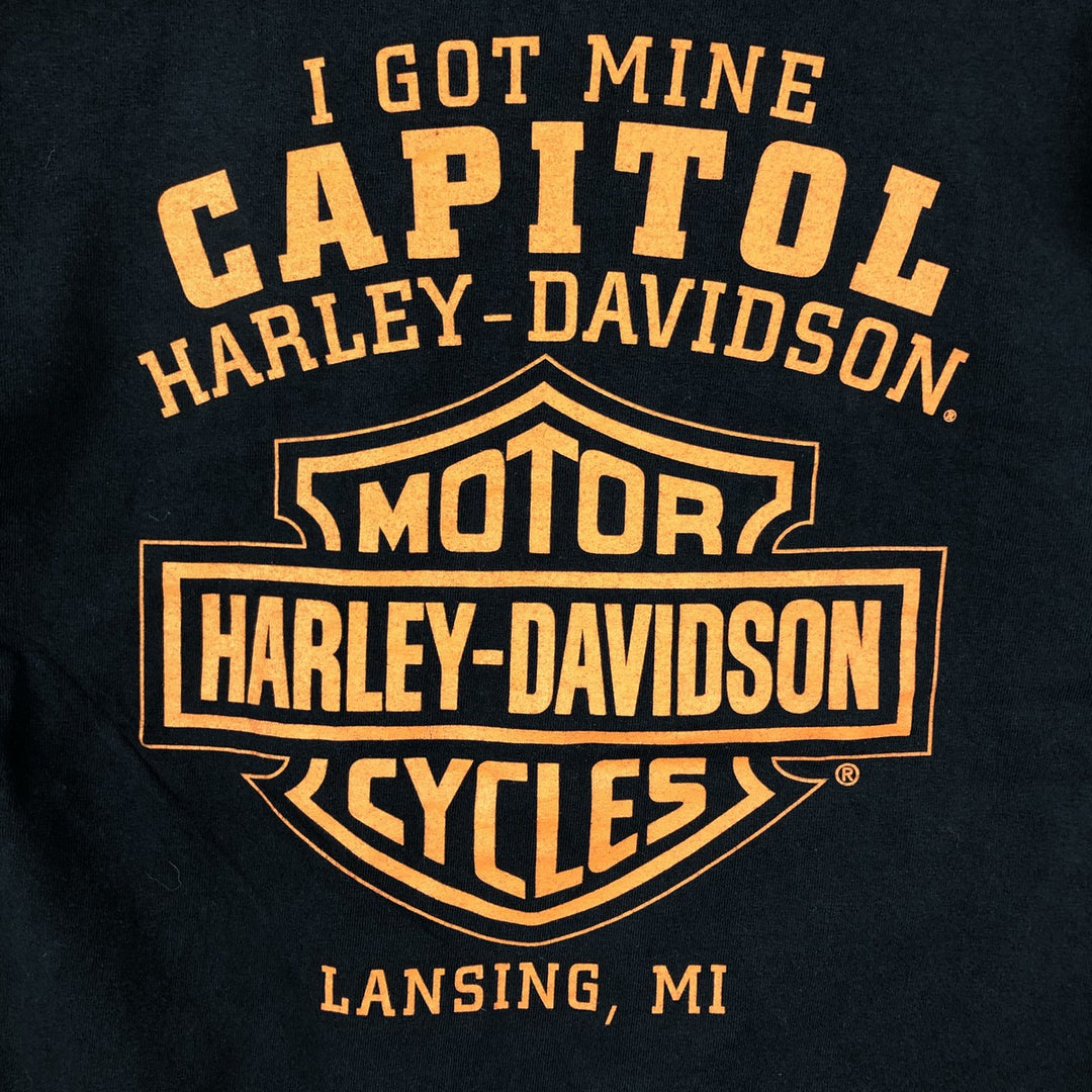 Harley-Davidson Motorcycle Bike T-shirt, Men's Medium cotton black type Vintage Second Hand