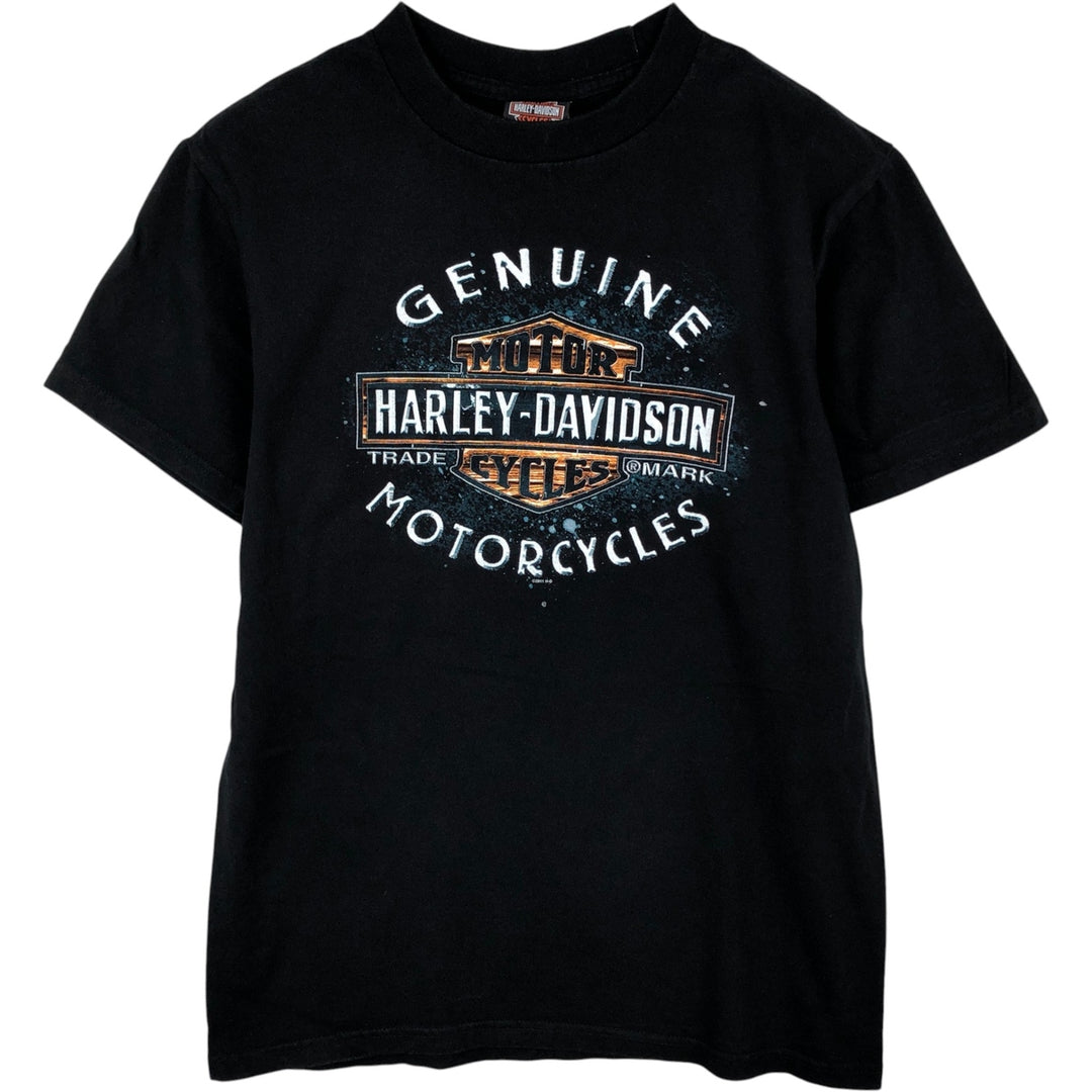 Harley-Davidson Motorcycle Bike T-shirt, Men's Medium cotton black type Vintage Second Hand
