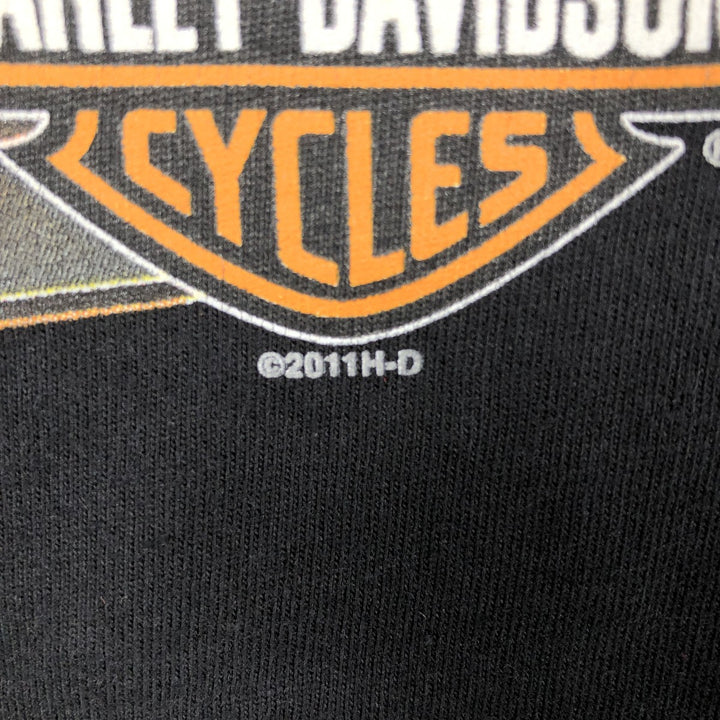 Harley-Davidson Motorcycle Bike T-shirt, Men's Medium cotton black type Vintage Second Hand