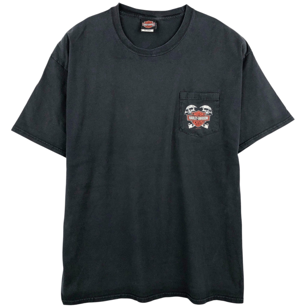Harley-Davidson Motorcycle Bike T-shirt, Men's XXL cotton black type Vintage Second Hand