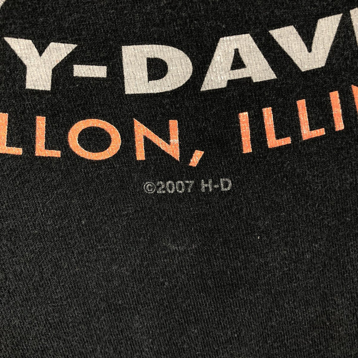 Harley-Davidson Motorcycle Bike T-shirt, Men's XXL cotton black type Vintage Second Hand