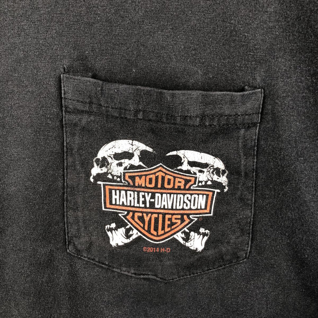 Harley-Davidson Motorcycle Bike T-shirt, Men's XXL cotton black type Vintage Second Hand